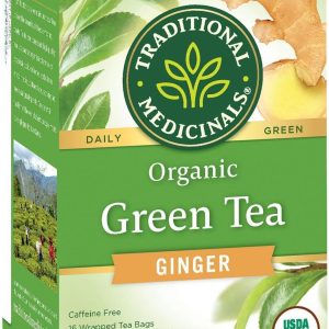 Traditional Medicinals – Grün – Ingwer – Bio – Tee – 16 – Beutel – Packung – 6