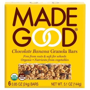 Madegood – Schokolade – Banane – Knuspermüsli – Riegel – 5.1 oz – Packung – 6