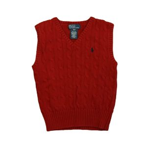 Ralph Lauren Jungen-Strickweste – Rot, 7805980966972