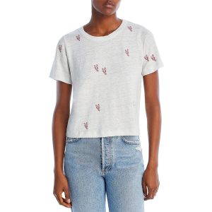 T-Shirt – Leinen, Grafikmotiv