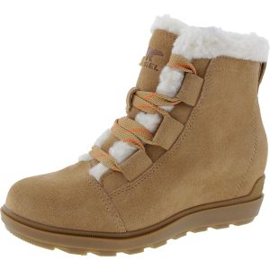 Stiefeletten – Kunstfell, gefüttert, Leder