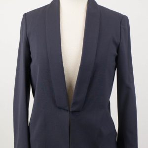 Damen-Blazer – Blau, Wollmischung