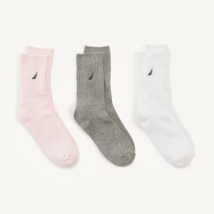 Nautica – Damen – halbhohe Socken – 3er-Pack
