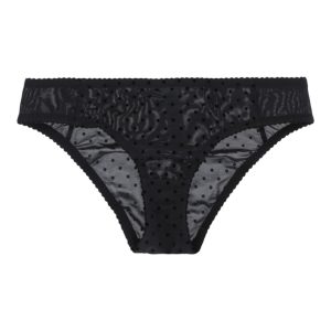 Bikini – Samt, Punktmuster, Unterwäsche
