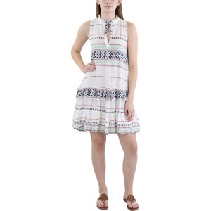 Kleid – bedruckt, gerüscht, Mini