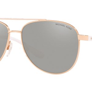 Michael Kors Damen-Sonnenbrille – 59mm, Weiß, Rosa, Gold