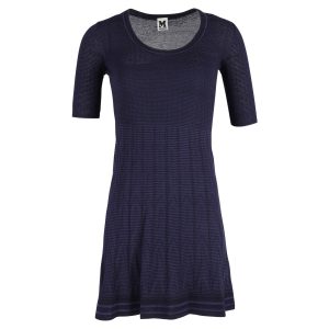 Missoni – A-Linien-Kleid – Marineblau – Wolle