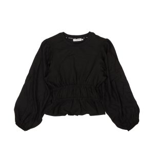 Opening Ceremony Bluse – Seide, Langarm, Schwarz