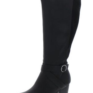 Damen – Kunstleder – hoher Schaft – kniehohe Stiefel