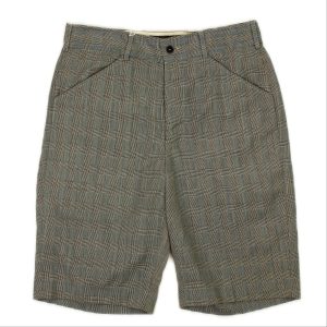 Kleid – Grau, Karomuster, Shorts