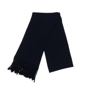 Schal – Wolle, Zopfstrick, Marineblau
