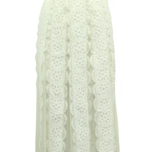 Maje Rock – mit Spitze, Maxi, Sahne, Polyester, 7765044920380