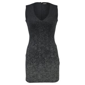 Kleid – Dsquared2, V-Ausschnitt, Mini, Grau, Schurwolle