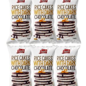 Lieber's – Zartbitterschokolade – Reiswaffeln – 3.1 oz – Packung – 6