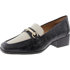 Loafer – Colorblock, Leder, mit Absatz