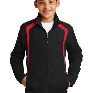 Sport-Tek Junior-Jacke – Colorblock, Raglan, YST60