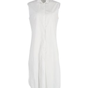 Alaïa Hemdkleid – ärmellos, Weiß, Baumwolle