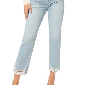 Jungen-Jeans – Used-Effekt, gerades Bein, Blau, 7803988475964