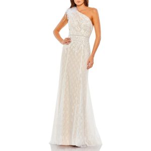 verziert – mit Spitze – Abendkleid