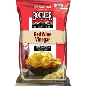 Boulder Canyon – Kettle – Chips – Rotweinessig – 5 oz – Packung – 12