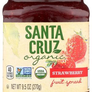 Santa Cruz Organic – Frucht – Aufstrich – Erdbeeren – 9.5 oz – Packung – 6