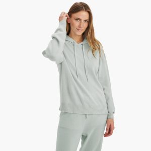 Kapuzenpullover – Kaschmir, Ballonärmel, 7143661731900