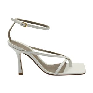 Bottega Veneta Sandalen – elastisch, Knöchelriemen, Weiß, Leder