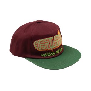 Kappe – Kastanienbraun, mit Stickerei, Logo, Baseball