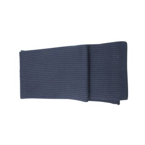 Dolce & Gabbana Schal – Rippstrick, Marineblau, Wolle, 7748911890492