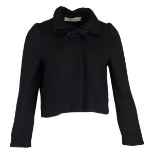Marni Jacke – verkürzt, Schwarz, Wolle