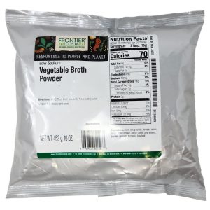 Frontier – natriumreduziert – Gemüse – aromatisiert – Brühe – Pulver – 16oz