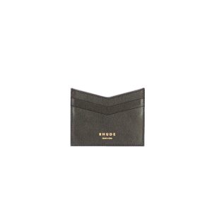 Kartenetui – Schwarz, Leder, Gold, Logo
