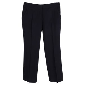Alexander McQueen Hose – verkürzt, Schwarz, Wolle