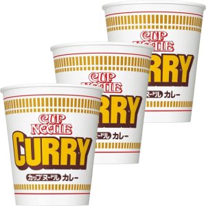 Nissin – Nudeln im Becher – Curry – Instant – Curry – Ramen – Nudeln – Packung – 3