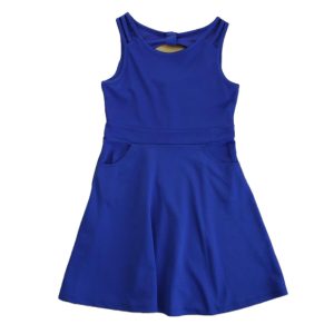 Mädchen-Kleid – Altrosa, Blau, 7805839245372