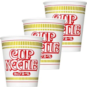 Nissin – Instant – Nudeln im Becher – Sojasauce – Geschmack – Packung – 3