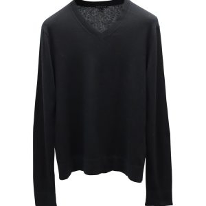 Theory Pullover – V-Ausschnitt, Schwarz, Kaschmir, 7766503850044