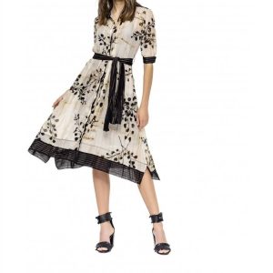 Bluse – Kleid, Blumenmuster