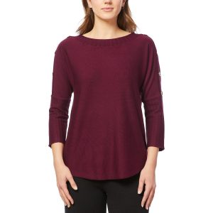Pullover – Knopf, gestrickt, Pullover