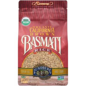 Lundberg – Basmati – Bio – glutenfrei – Vollkornreis – 32 oz – Packung – 6