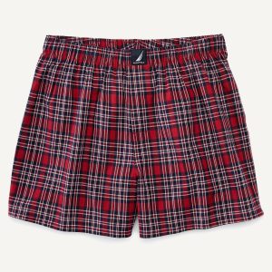 Nautica Herren-Boxershorts – Karomuster, gewebt