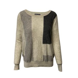 Vince Pullover – Colorblock, Mehrfarbig, Kaschmir, 7766486253628