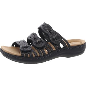 Sandalen – mit Stickerei, Leder, mit Riemen