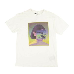 Pantoletten – Weiß, Kurzarm, T-Shirt