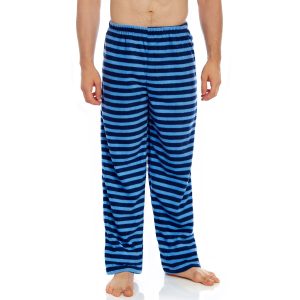 Herren-Schlafanzug – Fleece, Hose, Streifenmuster