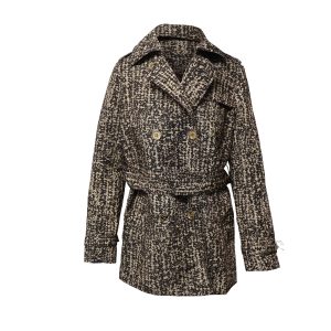 Michael Kors Mantel – bedruckt, Braun, Polyester, 7766498836540