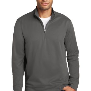Port & Company Herren-Pullover – Performance, Fleece, 1/4-Reißverschluss, Sweatshirt