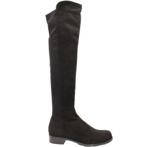 Stuart Weitzman – 5050 – Overknee-Stiefel – Schwarz – Veloursleder – 7703698964540