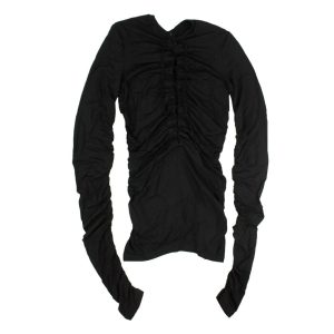 Unravel Project – mit Schnürung – Langarm – Top – Schwarz