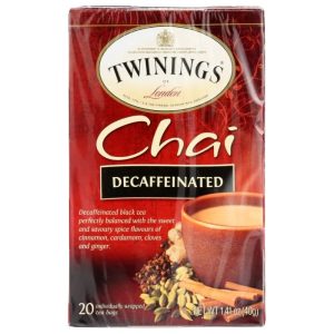 Twinings – entkoffeiniert – Chai – Tee – 20 – Beutel – Packung – 6